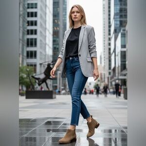 Alexander Wang Kori Chelsea Bootie - Brown Suede II EU Size 38 US Size 7.5